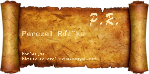 Perczel Réka névjegykártya