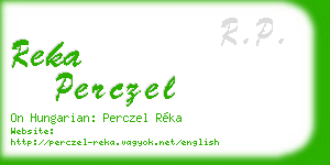 reka perczel business card